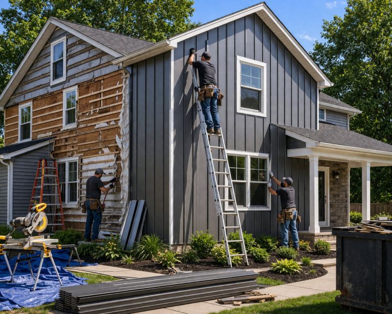Damaged Siding Replacement in Richmond, IN